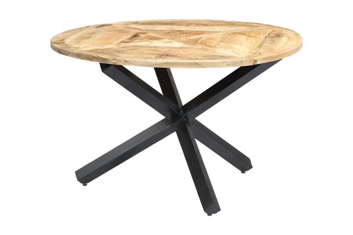 Ruokapöytä pyöreä 120x76 cm mangopuu - Ruskea - Huonekalut - Pöydät & ruokailuryhmät - Ruokailuryhmä