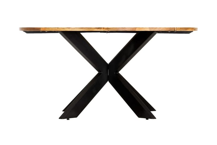 Ruokapöytä pyöreä 150x76 cm mangopuu - Ruskea - Huonekalut - Pöytä & ruokailuryhmä - Ruokapöydät & keittiön pöydät