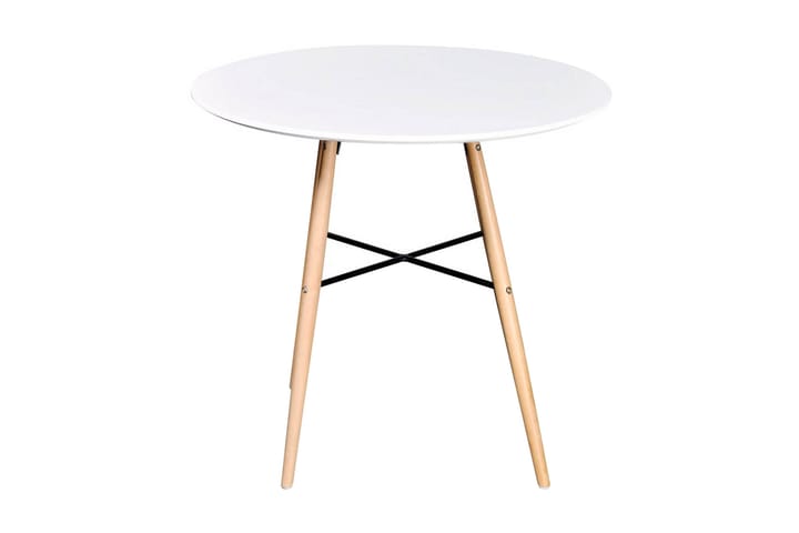 Ruokapöytä pyöreä MDF valkoinen - Valkoinen - Huonekalut - Pöydät - Ruokapöydät & keittiön pöydät