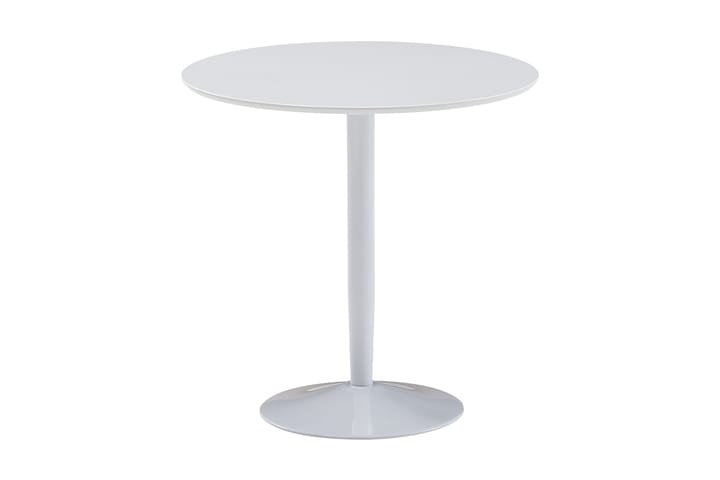 Ruokapöytä Rachid 75 cm Pyöreä - Valkoinen - Huonekalut - Pöytä & ruokailuryhmä - Ruokapöydät & keittiön pöydät