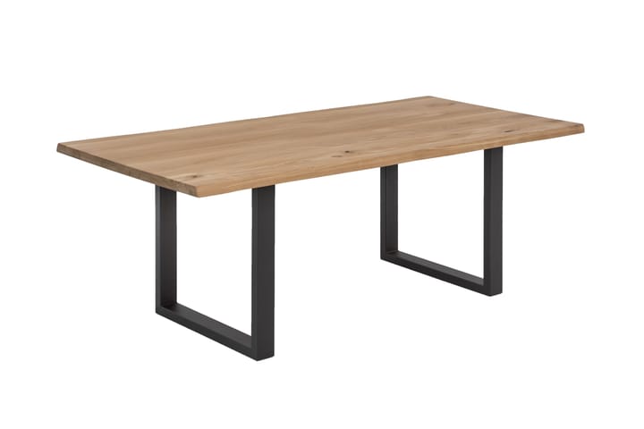 Ruokapöytä Raital 120 cm - Tammi / Musta - Huonekalut - Pöytä & ruokailuryhmä - Ruokapöydät & keittiön pöydät