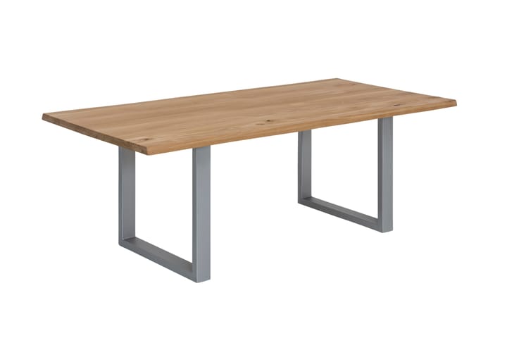 Ruokapöytä Raital 120 cm - Tammi/Hopea - Huonekalut - Pöydät & ruokailuryhmät - Ruokapöydät & keittiön pöydät