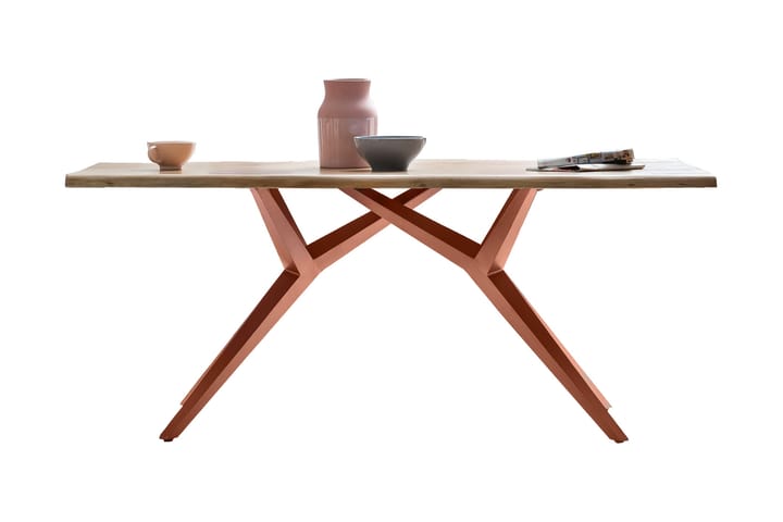 Ruokapöytä Raital 160x90 cm - Akaasia/ruskea - Huonekalut - Pöytä & ruokailuryhmä - Ruokapöydät & keittiön pöydät