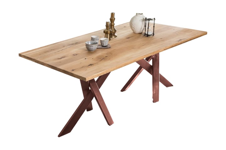 Ruokapöytä Raital 180x100 cm - Tammi/Ruskea - Huonekalut - Pöytä & ruokailuryhmä - Ruokapöydät & keittiön pöydät
