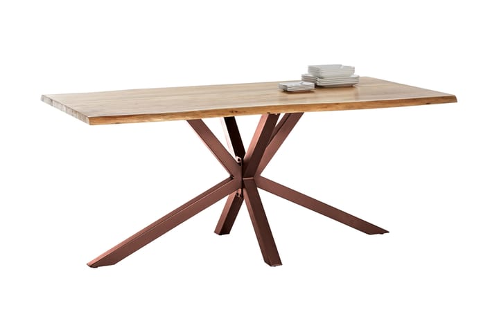 Ruokapöytä Raital 180x90 cm - Akaasia/ruskea - Huonekalut - Pöydät & ruokailuryhmät - Ruokapöydät & keittiön pöydät