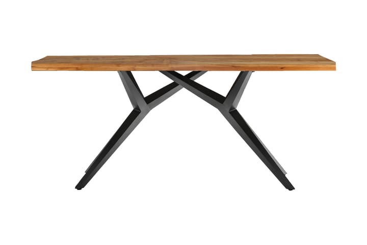 Ruokapöytä Raital 240 cm - Kierrätetty tiikki/Musta - Huonekalut - Pöydät & ruokailuryhmät - Ruokapöydät & keittiön pöydät