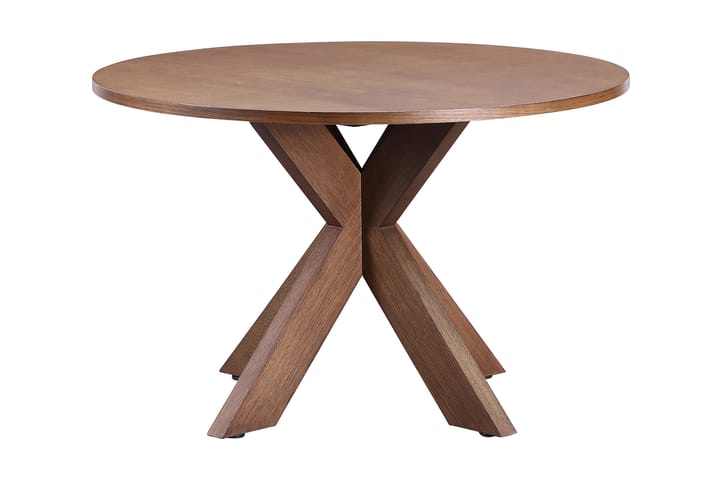 Ruokapöytä Redex 120 cm Pyöreä - Ruskea - Huonekalut - Pöytä & ruokailuryhmä - Ruokapöydät & keittiön pöydät