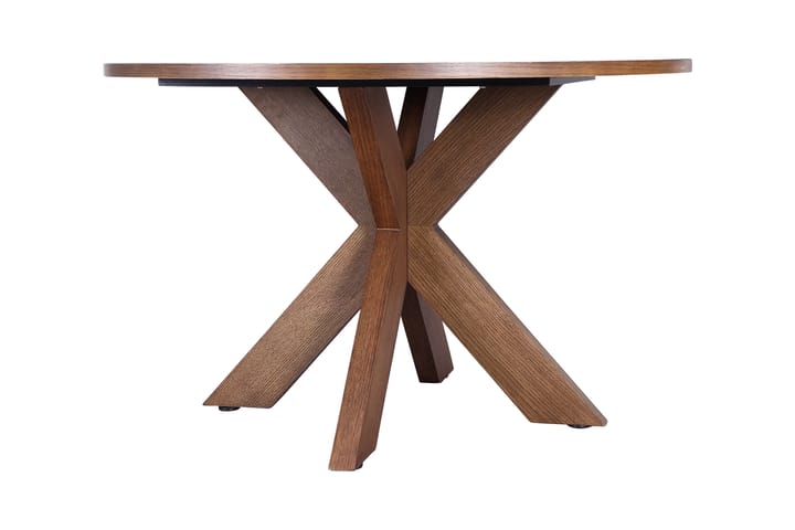 Ruokapöytä Redex 120 cm Pyöreä - Ruskea - Huonekalut - Pöytä & ruokailuryhmä - Ruokapöydät & keittiön pöydät