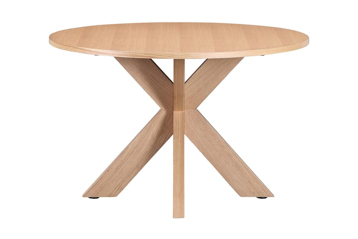 Ruokapöytä Redex 120 cm Pyöreä - Vaaleanruskea - Huonekalut - Pöydät & ruokailuryhmät - Ruokapöydät & keittiön pöydät