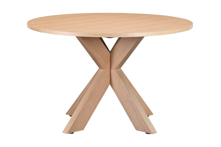 Ruokapöytä Redex 120 cm Pyöreä - Vaaleanruskea - Huonekalut - Pöytä & ruokailuryhmä - Ruokapöydät & keittiön pöydät
