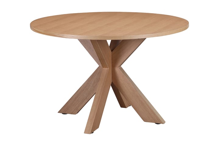 Ruokapöytä Redex 120 cm Pyöreä - Vaaleanruskea - Huonekalut - Pöytä & ruokailuryhmä - Ruokapöydät & keittiön pöydät