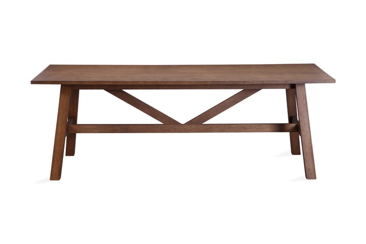 Ruokapöytä Redex 220 cm - Ruskea - Huonekalut - Pöydät & ruokailuryhmät - Ruokapöydät & keittiön pöydät