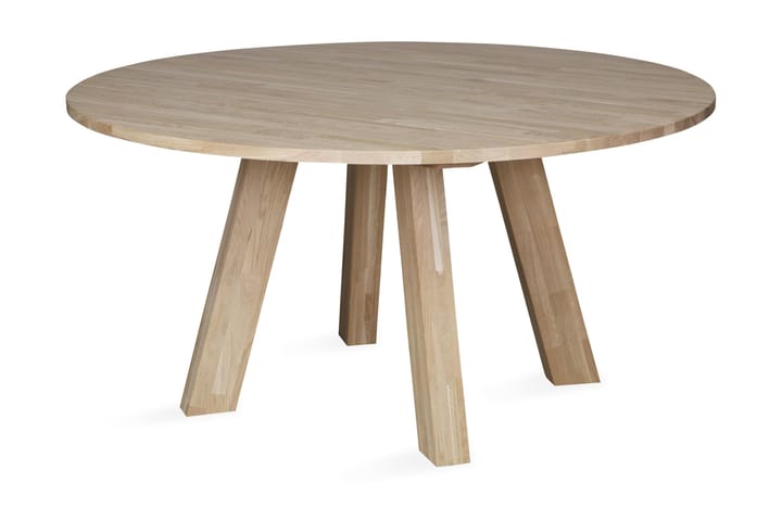 Ruokapöytä Rodion 150 cm Pyöreä - Vaaleanruskea - Huonekalut - Pöytä & ruokailuryhmä - Ruokapöydät & keittiön pöydät