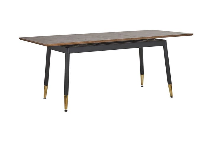 Ruokapöytä Seiad 200 cm - Luonnonväri/musta/kulta - Huonekalut - Pöytä & ruokailuryhmä - Ruokapöydät & keittiön pöydät