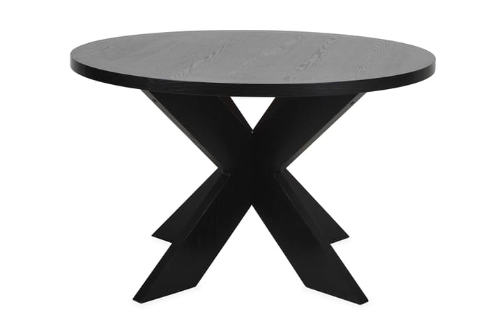 Ruokapöytä Seven 120 cm Pyöreä - Musta - Huonekalut - Pöydät & ruokailuryhmät - Ruokapöydät & keittiön pöydät