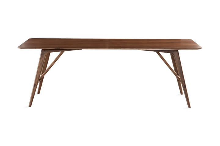 Ruokapöytä Skagana 220 cm - Ruskea - Huonekalut - Pöytä & ruokailuryhmä - Ruokapöydät & keittiön pöydät
