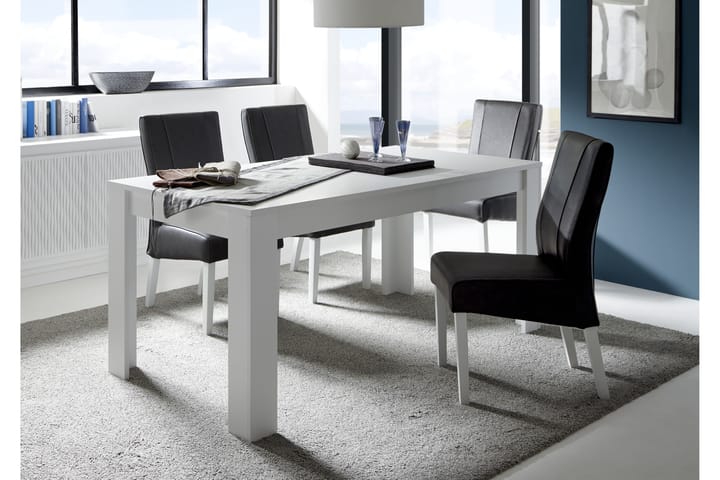 Ruokapöytä Sky 180 cm - Valkoinen - Huonekalut - Pöydät & ruokailuryhmät - Ruokapöydät & keittiön pöydät