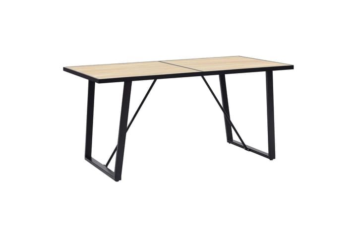 Ruokapöytä tammi 140x70x75 cm MDF - Ruskea - Huonekalut - Pöydät & ruokailuryhmät - Ruokapöydät & keittiön pöydät