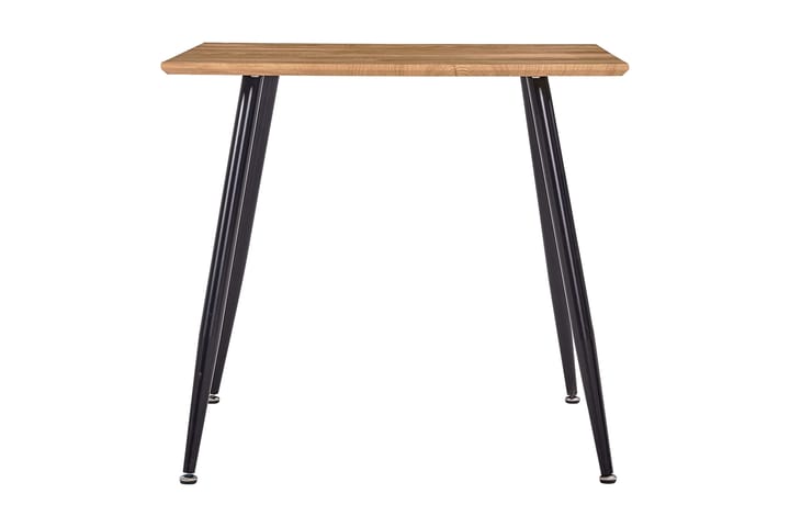 Ruokapöytä tammi ja musta 80,5x80,5x73 cm MDF - Ruskea - Huonekalut - Pöydät & ruokailuryhmät - Ruokapöydät & keittiön pöydät