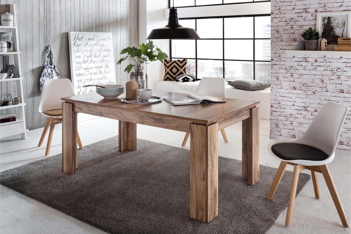 Ruokapöytä Teena Jatkettava 160 cm - Pähkinä - Huonekalut - Pöytä & ruokailuryhmä - Ruokapöydät & keittiön pöydät
