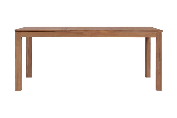 Ruokapöytä tiikki luonnollinen viimeistely 180x90x76cm - Ruskea - Huonekalut - Pöytä & ruokailuryhmä - Ruokapöydät & keittiön pöydät