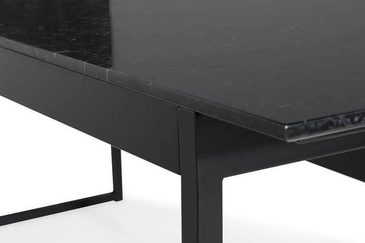 Ruokapöytä Titania 220 cm Marmori - Musta - Huonekalut - Pöytä & ruokailuryhmä - Ruokapöydät & keittiön pöydät
