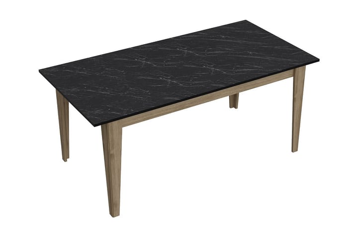 Ruokapöytä Tomoe 180 cm - Pähkinä/Musta - Huonekalut - Pöydät & ruokailuryhmät - Ruokapöydät & keittiön pöydät