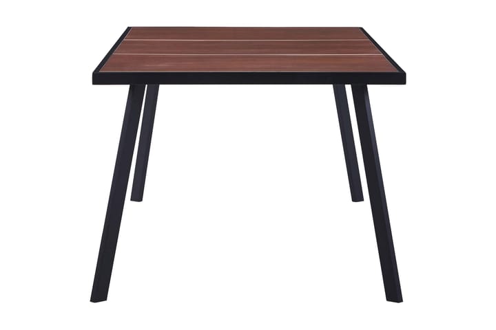 Ruokapöytä tumma puu ja musta 200x100x75 cm MDF - Musta - Huonekalut - Pöydät & ruokailuryhmät - Ruokapöydät & keittiön pöydät