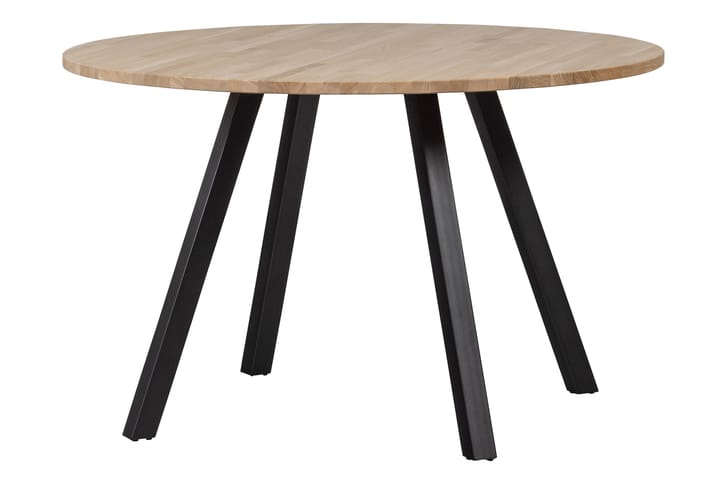 Ruokapöytä Tuor 120 cm Pyöreä - Tammi / Musta - Huonekalut - Pöydät & ruokailuryhmät - Ruokapöydät & keittiön pöydät