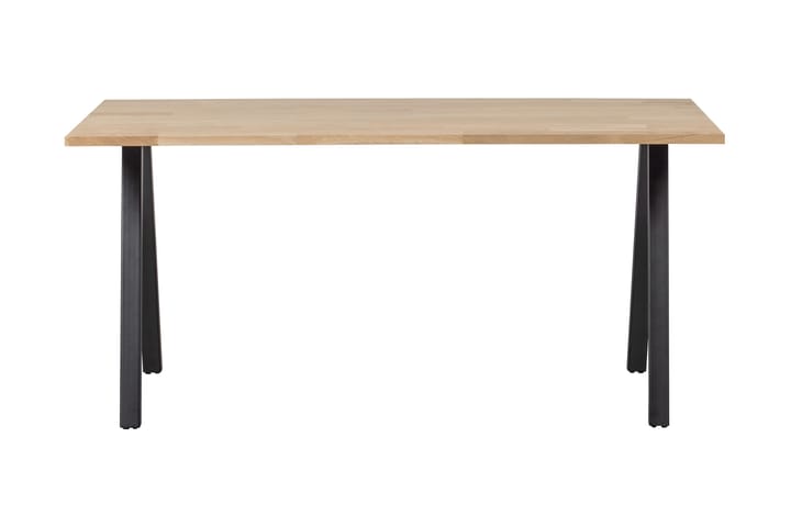 Ruokapöytä Tuor A-jalat 180 cm Käsittelemätön - Tammi/Musta - Huonekalut - Pöydät & ruokailuryhmät - Ruokapöydät & keittiön pöydät