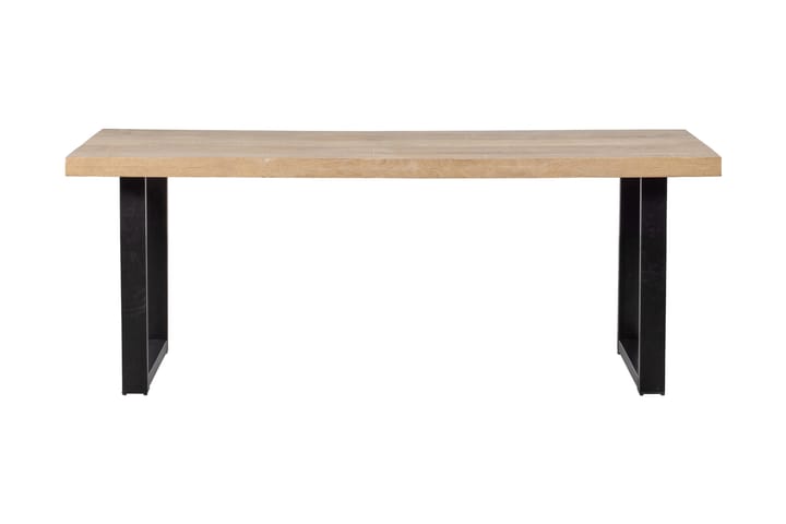 Ruokapöytä Tuor U-jalat 180 cm - Luonnonväri/Musta - Huonekalut - Pöydät & ruokailuryhmät - Ruokapöydät & keittiön pöydät