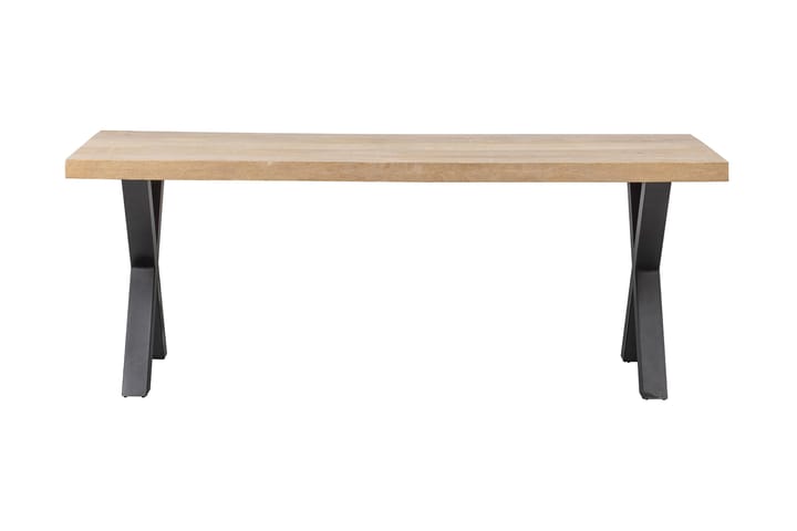 Ruokapöytä Tuor X-jalka 180 cm - Luonnonväri/Musta - Huonekalut - Pöydät & ruokailuryhmät - Ruokapöydät & keittiön pöydät