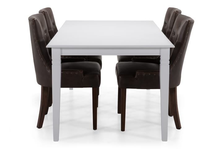 Ruokapöytä Twain 180 cm - Valkoinen - Huonekalut - Pöytä & ruokailuryhmä - Ruokapöydät & keittiön pöydät
