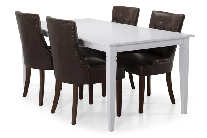 Ruokapöytä Twain 180 cm - Valkoinen - Huonekalut - Pöytä & ruokailuryhmä - Ruokapöydät & keittiön pöydät