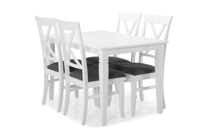 Ruokapöytä Twain Jatkettava 120 cm - Valkoinen - Huonekalut - Pöytä & ruokailuryhmä - Ruokapöydät & keittiön pöydät