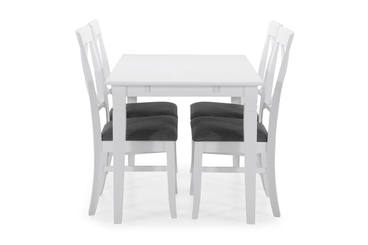 Ruokapöytä Twain Jatkettava 120 cm - Valkoinen - Huonekalut - Pöytä & ruokailuryhmä - Ruokapöydät & keittiön pöydät