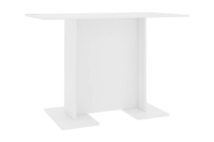 Ruokapöytä valkoinen 110x60x75 cm lastulevy - Valkoinen - Huonekalut - Pöydät & ruokailuryhmät - Ruokapöydät & keittiön pöydät