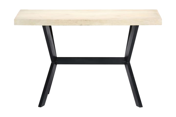 Ruokapöytä valkoinen 120x60x75 cm mangopuu - Valkoinen - Huonekalut - Pöydät & ruokailuryhmät - Ruokapöydät & keittiön pöydät