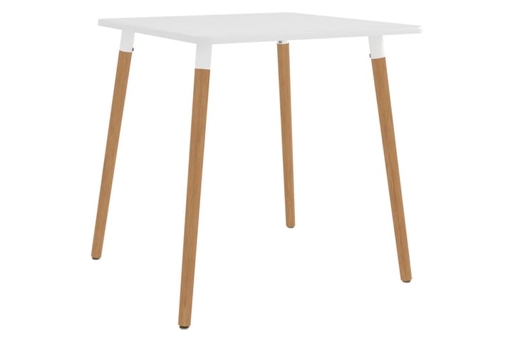 Ruokapöytä valkoinen 80x80x75 cm metalli - Valkoinen - Huonekalut - Pöydät & ruokailuryhmät - Ruokapöydät & keittiön pöydät