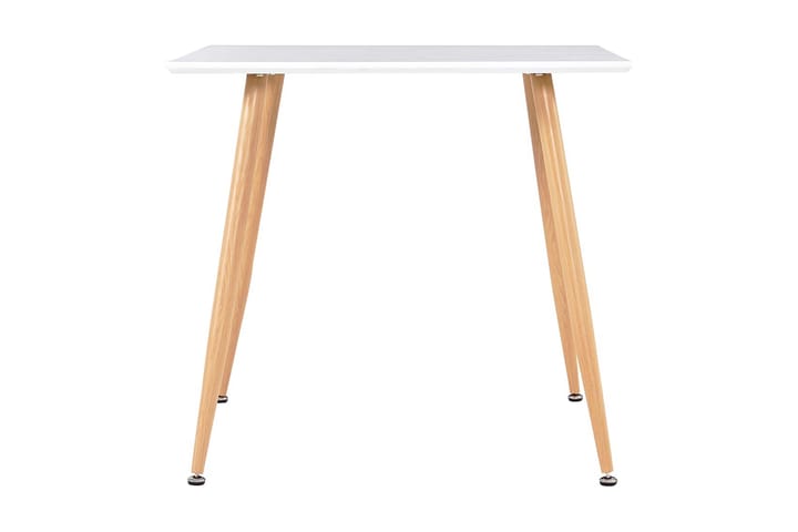 Ruokapöytä valkoinen ja tammi 80,5x80,5x73 cm MDF - Valkoinen - Huonekalut - Pöydät & ruokailuryhmät - Ruokapöydät & keittiön pöydät