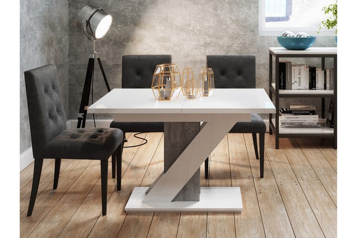 Ruokapöytä Yayla 160 cm - Valkoinen - Huonekalut - Pöytä & ruokailuryhmä - Ruokapöydät & keittiön pöydät