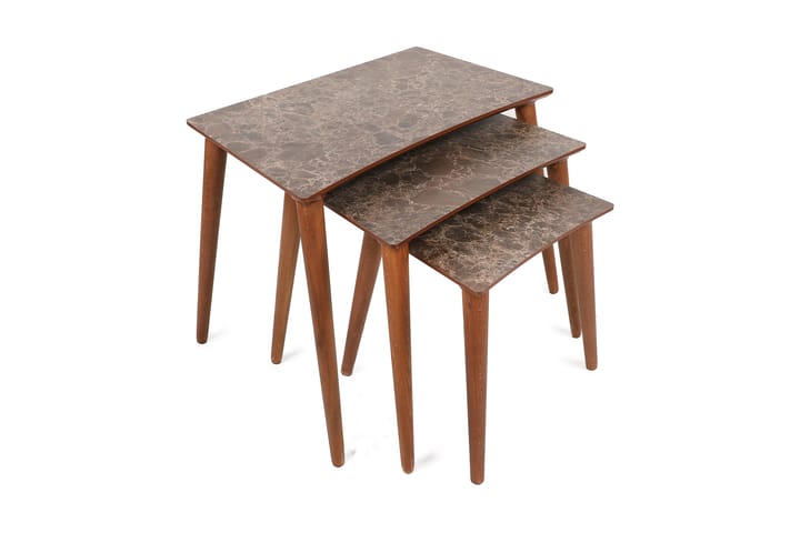 Sarjapöytä Ornunga - Ruskea - Huonekalut - Pöydät - Sohvapöydät