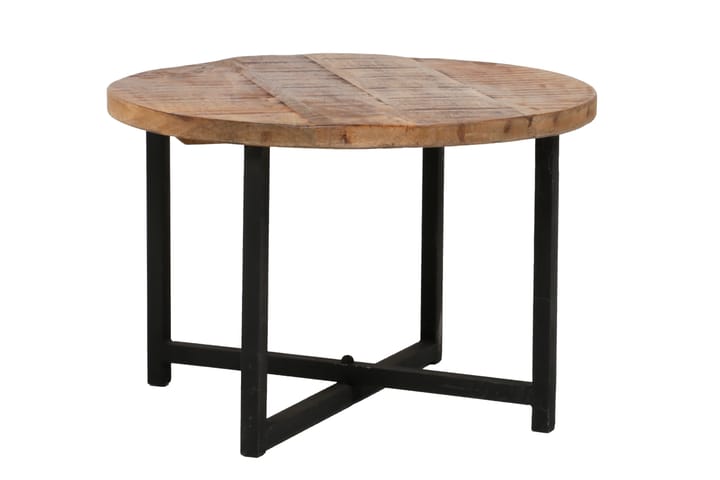 Sohvapöytä Amalfi Pyöreä 60 cm Akaasia - Ruskea/Musta - Huonekalut - Pöydät - Sohvapöydät