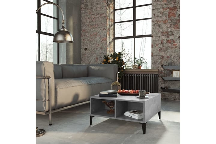Sohvapöytä betoninharmaa 60x60x30 cm lastulevy - Huonekalut - Pöydät - Sohvapöydät