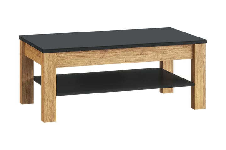 Sohvapöytä Kiwa 110 cm - Tammi/Musta - Huonekalut - Pöydät - Sohvapöydät
