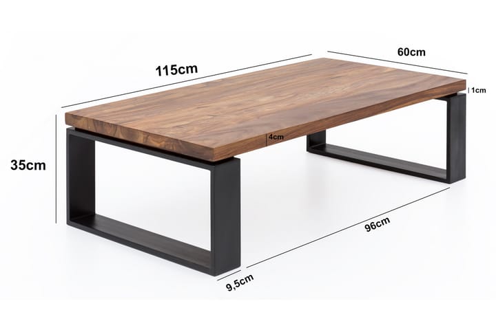 Sohvapöytä Kovacs 115 cm - Puu/Luonnonväri - Huonekalut - Pöydät - Sohvapöydät