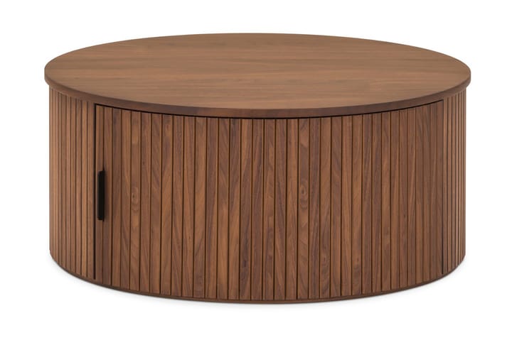 Sohvapöytä Neandir 80 cm Massiivipähkinä Pyöreä - Ruskea - Huonekalut - Pöydät - Sohvapöydät