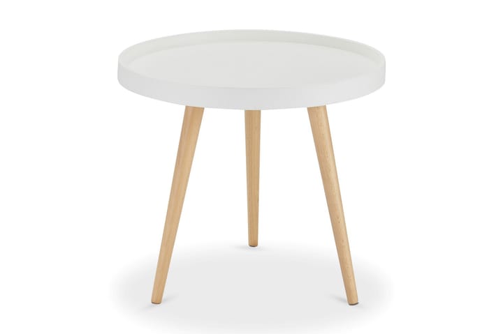 Sohvapöytä Opus 50 cm Pyöreä - Valkoinen - Huonekalut - Pöydät - Lamppupöydät & sivupöydät