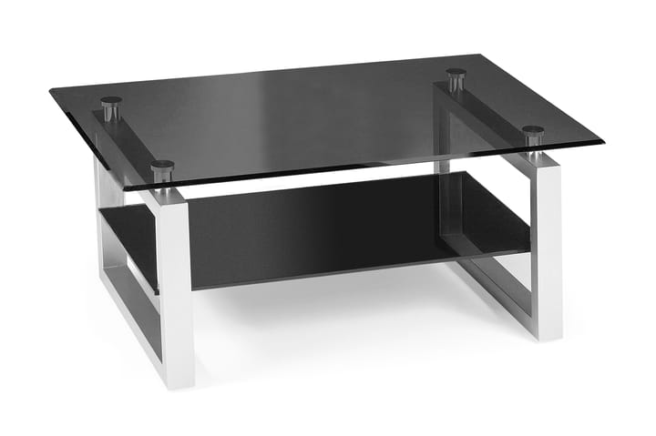 Sohvapöytä Sala 110 cm Lasi/Musta - Lasi/Musta - Huonekalut - Pöydät - Sohvapöydät