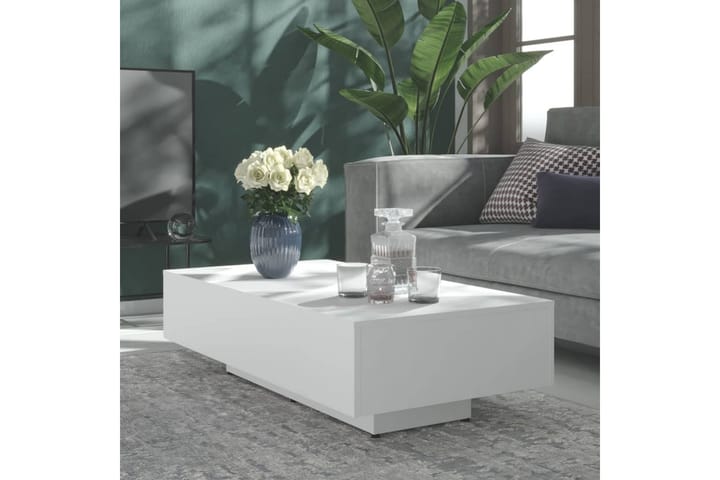 Sohvapöytä valkoinen 115x60x31 cm lastulevy - Huonekalut - Pöydät - Sohvapöydät